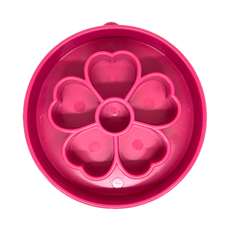 SodaPup Pink Różowa Flower Kwiatek Miska Spowalniająca KR Dogs.png