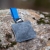 Puppy toy IttyBitty square genuine leather blue frontside.jpg