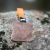 Puppy toy IttyBitty square genuine leather orange frontside.jpg