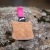 Puppy toy IttyBitty square genuine leather pink frontside.jpg
